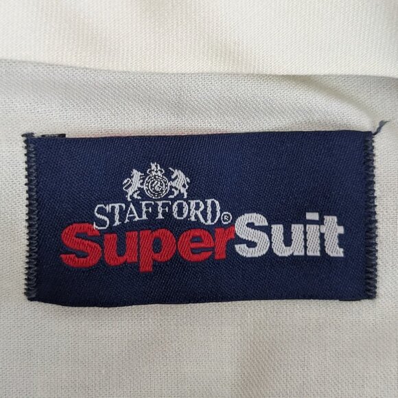 Stafford* Men's‎ Brown Wool Pinstripe Suit~ Size Blazer Jacket 40S /Pants 32x30 - Picture 11 of 16